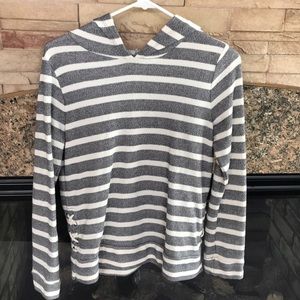 Girls Striped Hoodie